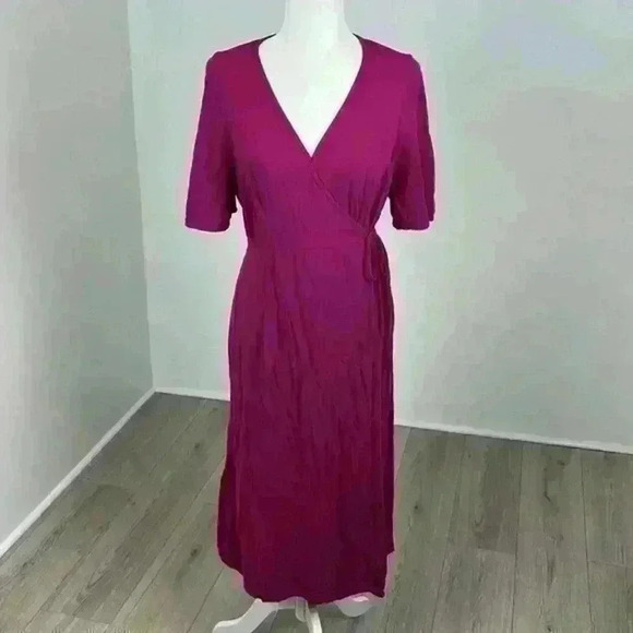 Old Navy Sweaters - Old Navy Pink Long Open Front Short Sleeve Cardigan Size L